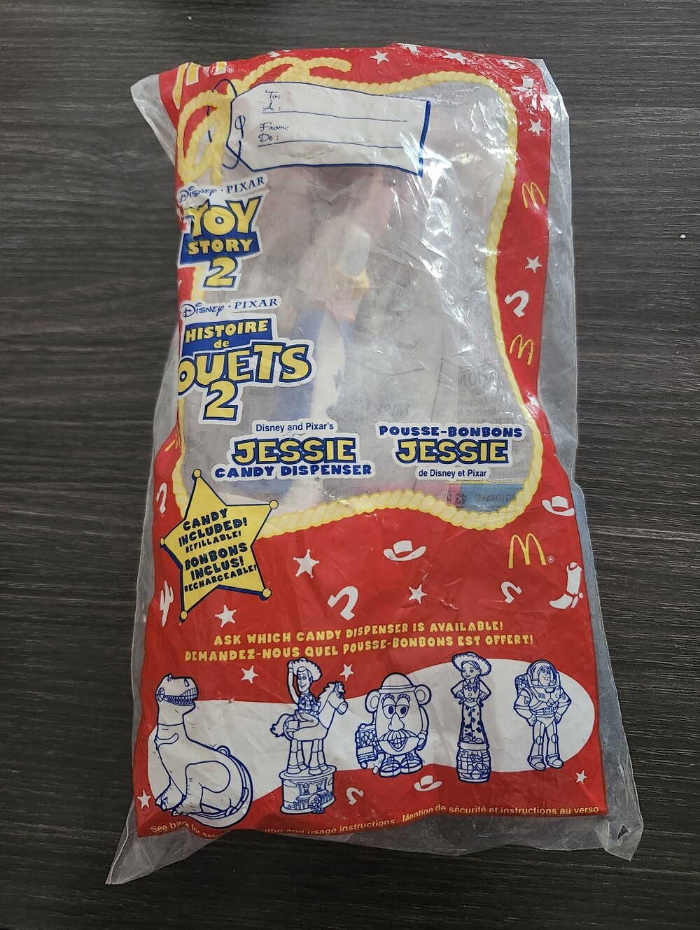 McDonald's Happy Meals 1999 TOY STORY 2 JESSIE CANDY DISPENSER‎  New Sealed
